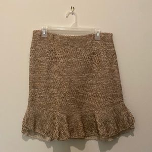 ASOS design tweed ruffle skirt